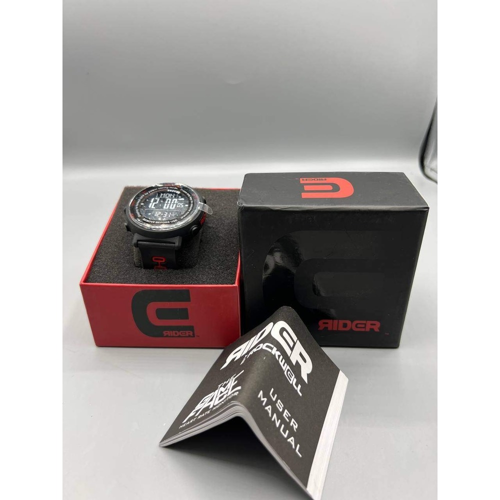 Rockwell Rider Wristwatch Men Black The Game Face Digital